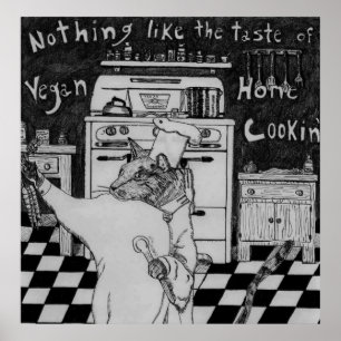 Veganer Koch Maurice Poster