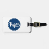 Veganer Kreis Gepäckanhänger (Vorderseite horizontal)
