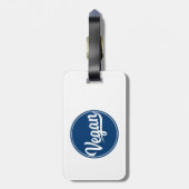 Veganer Kreis Gepäckanhänger (Rückseite vertikal)