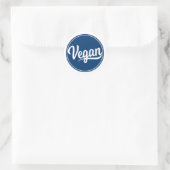 Veganer Kreis Runder Aufkleber (Tasche)