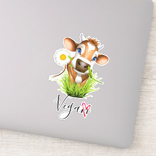 Veganer Kuh-Tierliebhaber Aufkleber