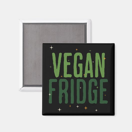 VEGANER KÜHLSCHRANK MAGNET (Vorderseite/Rückseite)