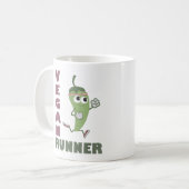 Veganer Läufer - Laufpfeffer Kaffeetasse (Vorderseite Links)