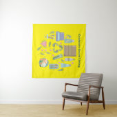 Veganer Lifestyle und Öko-freundliches Geschenk Wandteppich (Beispiel (Horizontal))