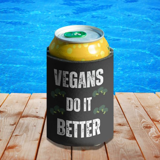 Veganer machen es besser lustig Veganen Slogan Dosenkühler