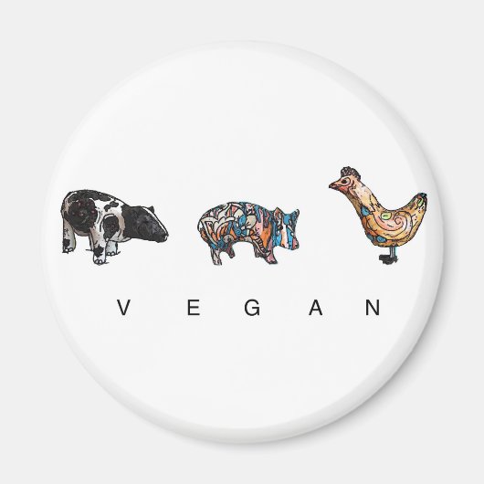 VEGANER MAGNET (Vorne)