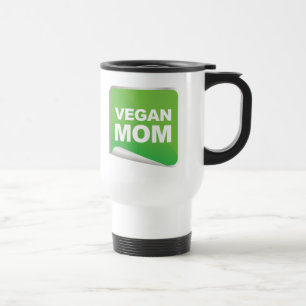 Veganer Mama-Aufkleber Reisebecher