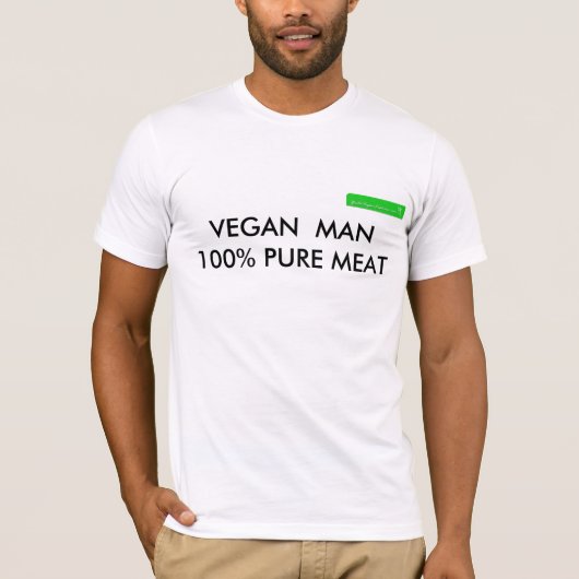 VEGANER MANN T-Shirt (Vorderseite)