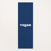 Veganer, marineblauer Yogamat Yogamatte (Vorderseite)
