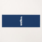 Veganer, marineblauer Yogamat Yogamatte (Vorderseite (Horizontal))