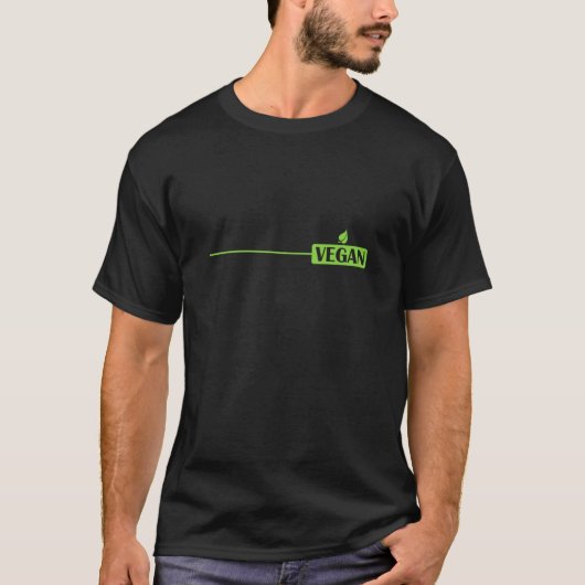 Veganer Minimalist T-Shirt (Vorderseite)