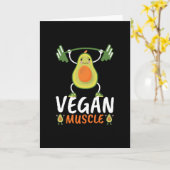 Veganer Muskel Körpergeschenk für Gewichtszunahme Karte (Gelbe Blume)