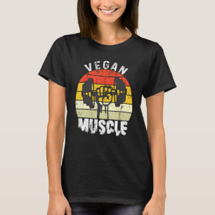 Veganer Muskel Veganer Power Gewichtheber Bodybuil T-Shirt