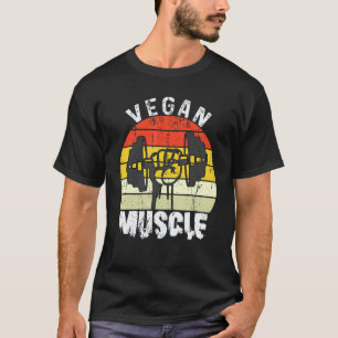 Veganer Muskel Veganer Power Gewichtheber Bodybuil T-Shirt