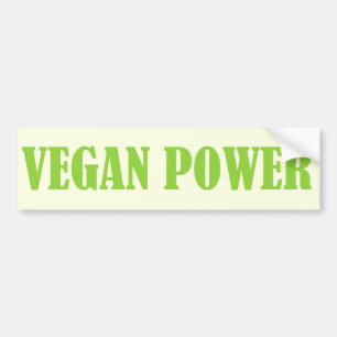 VEGANER POWER-Autoaufkleber Autoaufkleber