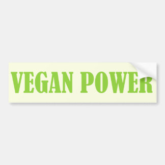 VEGANER POWER-Autoaufkleber Autoaufkleber