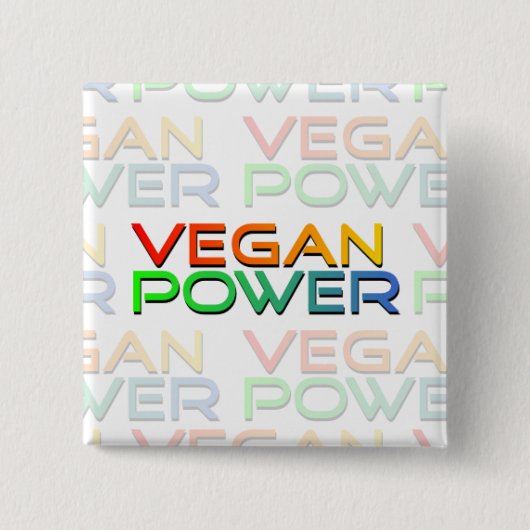 Veganer Power Button (Vorderseite)