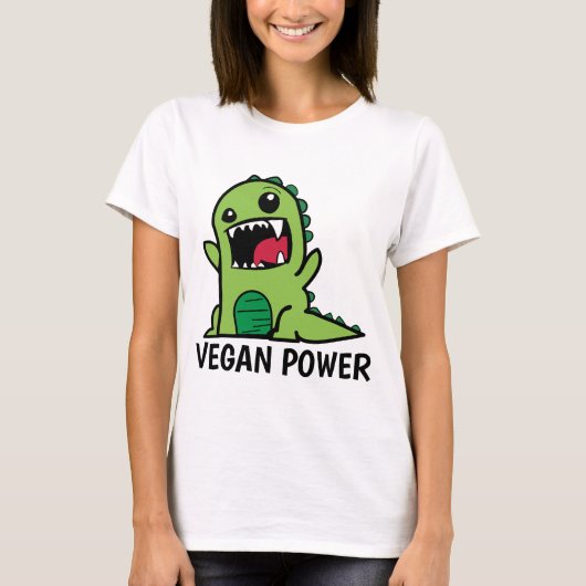 VEGANER POWER Funny T - Shirt (Vorderseite)