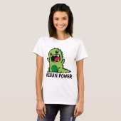 VEGANER POWER Funny T - Shirt (Vorne ganz)