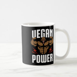 Veganer Power - Gorilla Workout und Gym-Bodybuildi Kaffeetasse
