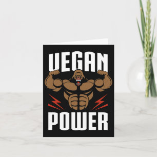 Veganer Power - Gorilla Workout und Gym-Bodybuildi Karte