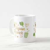 veganer Power Kaffeetasse (Vorderseite Links)