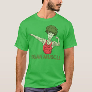 Veganer Power Vegetarische Pflanze Broccoli Bodybu T-Shirt