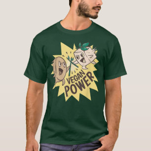 Veganer Power Vegetarische Pflanze Muskel-Bodybuil T-Shirt