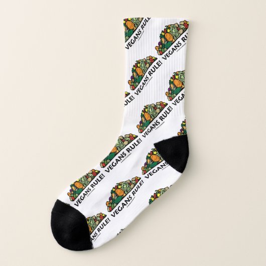 Veganer-Regel! Gemüse Socken (Links - Außen)