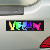 VEGANER REGENBOGEN-AUTOAUFKLEBER AUTOAUFKLEBER (Auf Auto)