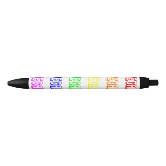 Veganer Regenbogen-Logo-Stift Kugelschreiber (Vorderseite)
