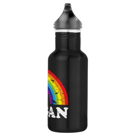 Veganer Regenbogen Trinkflasche (Rechts)