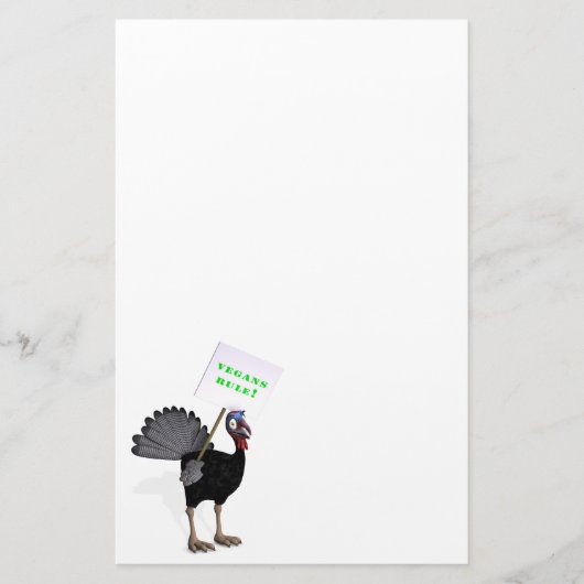 Veganer regieren! briefpapier (Vorderseite)