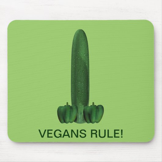 Veganer regieren! mousepad (Vorne)
