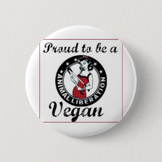 Veganer runder Knopf Button (Vorderseite)