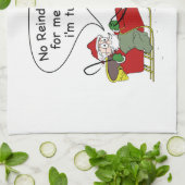 Veganer Santa Santa Santa Santa Santa Geschirrtuch (Gefaltet)