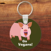 Veganer Schlüsselanhänger (Vorderseite)