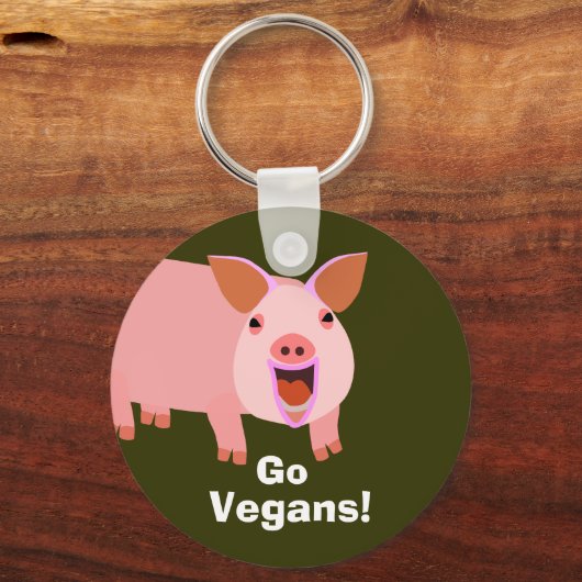 Veganer Schlüsselanhänger (Vorderseite)