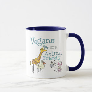 Veganer sind tierfreundlich tasse