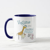 Veganer sind tierfreundlich tasse (Links)