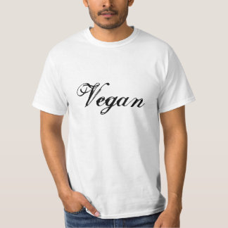 Veganer Slogan.Schwarz und Weiß.Gestaltet T-Shirt