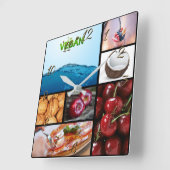 Veganer Speicher Quadratische Wanduhr (Winkel)
