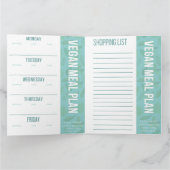 Veganer Speiseplan | Download der Einkaufsliste Karte (Innenseite)