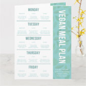 Veganer Speiseplan | Download der Einkaufsliste Karte (Gelbe Blume)