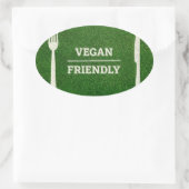 Veganer Sticker im Rugby-Stil (Tasche)