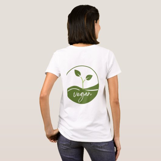 Veganer T - Shirt (Schwarz voll)