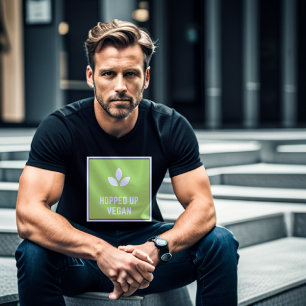 Veganer T - Shirt hochgehackt