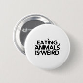 Veganer Tierschutz | Vegane vegetarische Speisen Button (Vorne & Hinten)
