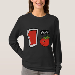 Veganer Tomatensaft und Salat T-Shirt