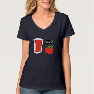 Veganer Tomatensaft und Salat T-Shirt